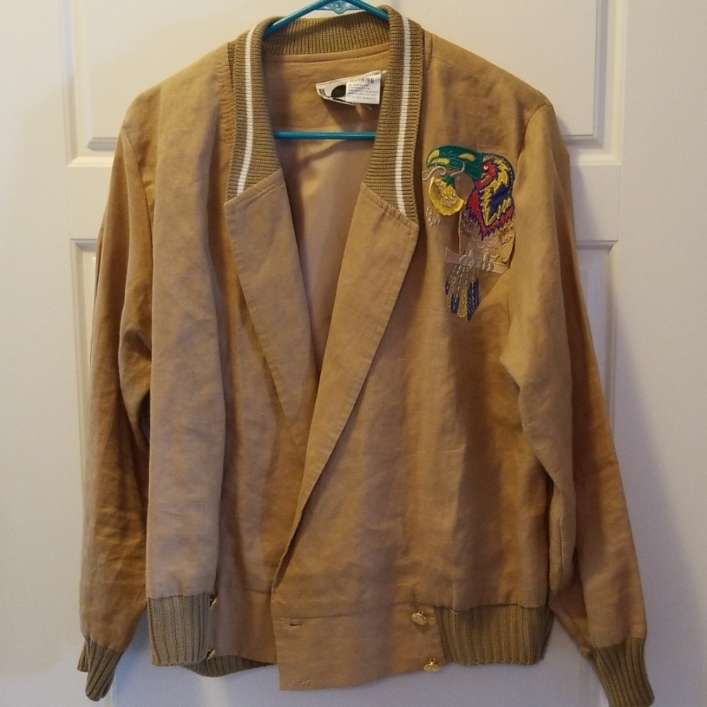 Vintage ramie jacket/ blazer
